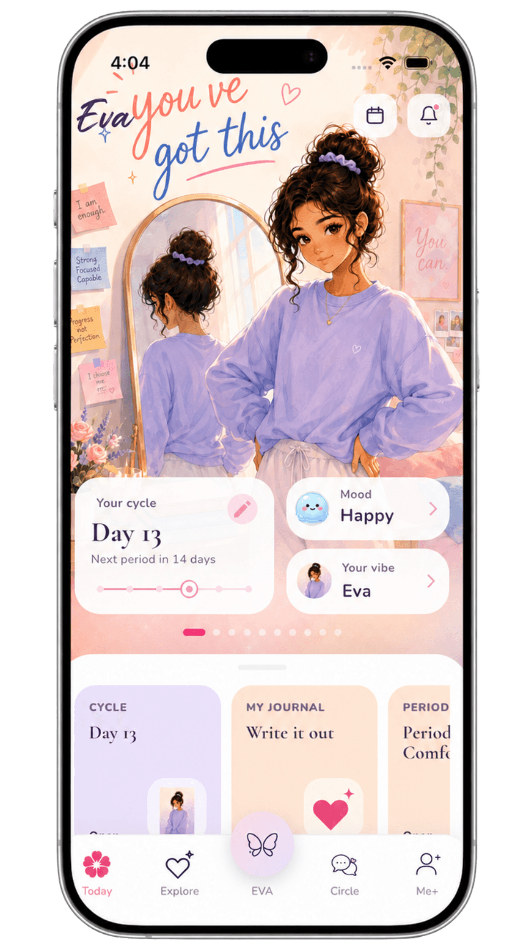 EVA app mobile preview